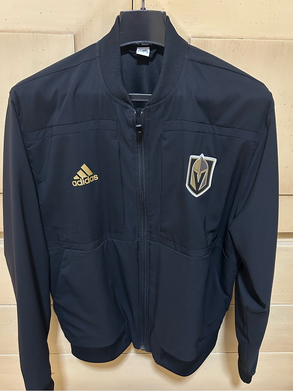 Adidas Men's Black & Gold Vegas Golden Knights Track Jacket